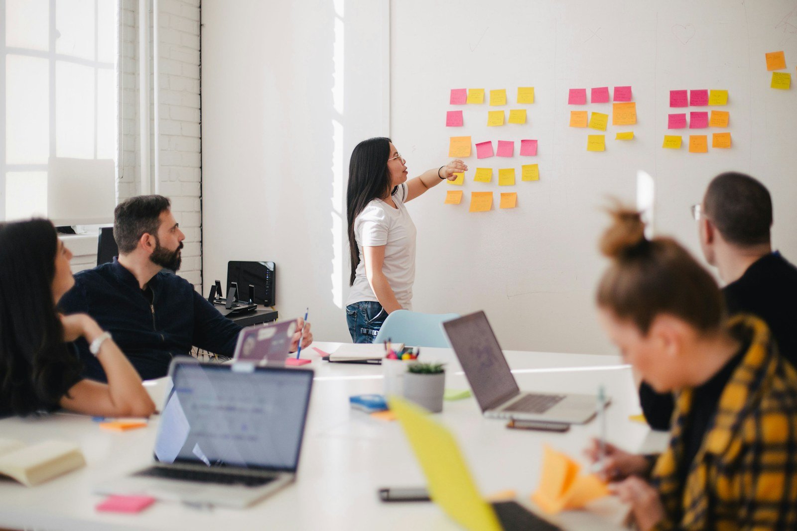 Product team mapping user research and validation notes